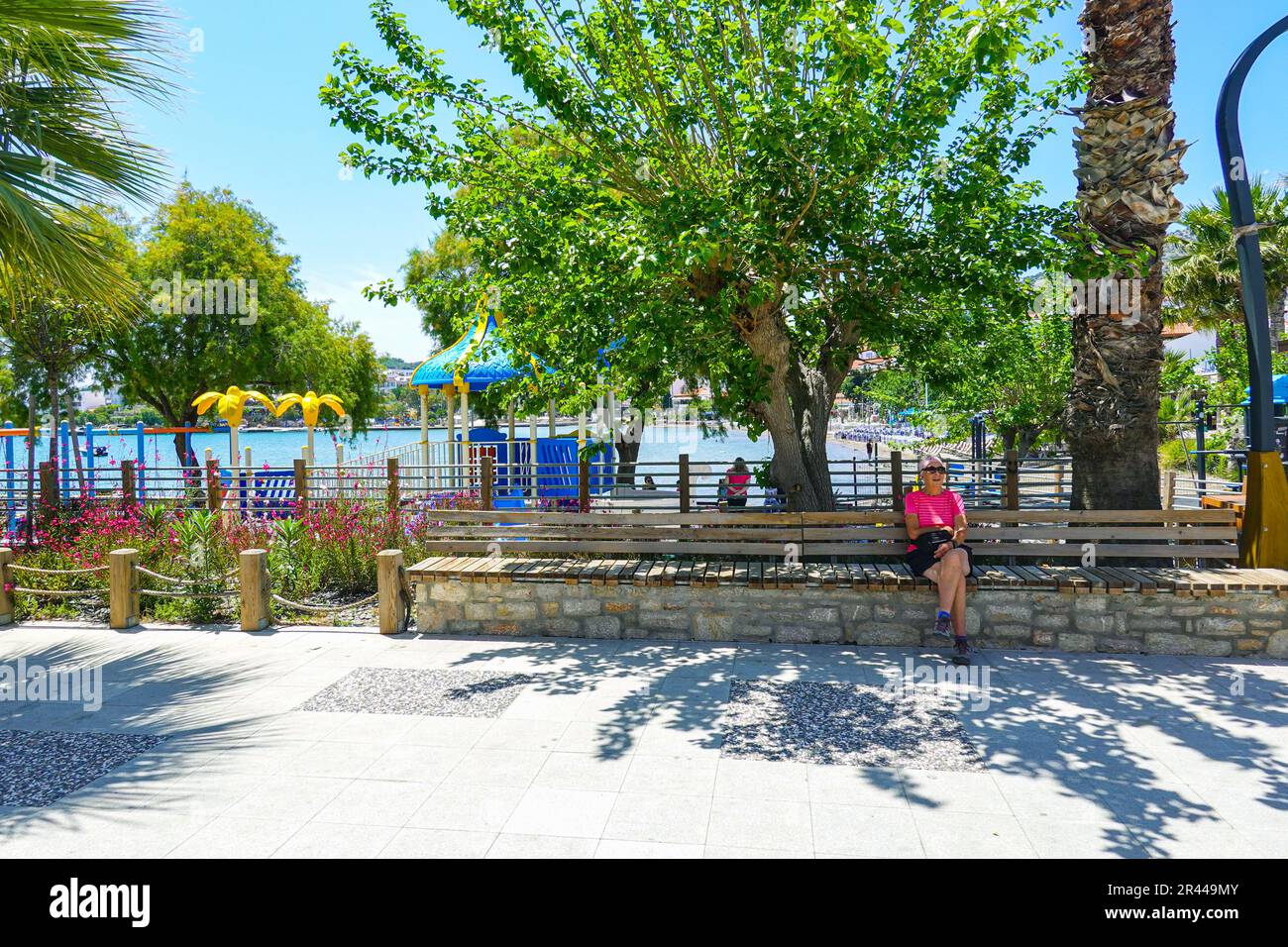 Tempo soleggiato nella popolare destinazione turistica turca di Datca, Costa Turchese, Turchia Foto Stock