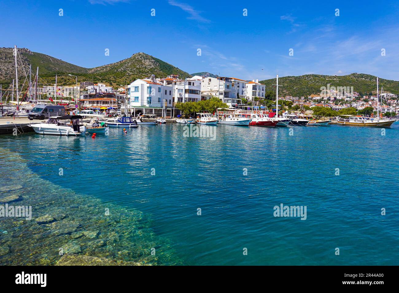 Tempo soleggiato nella popolare destinazione turistica turca di Datca, Costa Turchese, Turchia Foto Stock