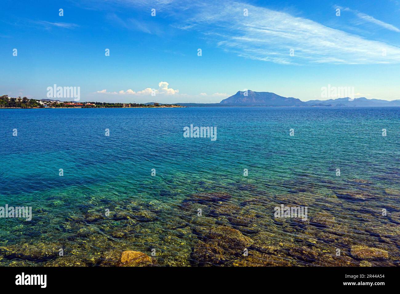Tempo soleggiato nella popolare destinazione turistica turca di Datca, Costa Turchese, Turchia Foto Stock