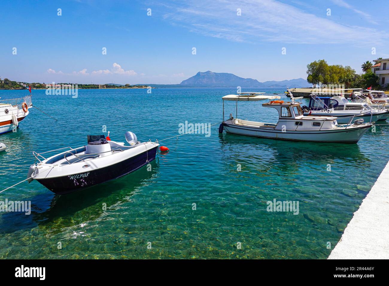 Tempo soleggiato nella popolare destinazione turistica turca di Datca, Costa Turchese, Turchia Foto Stock