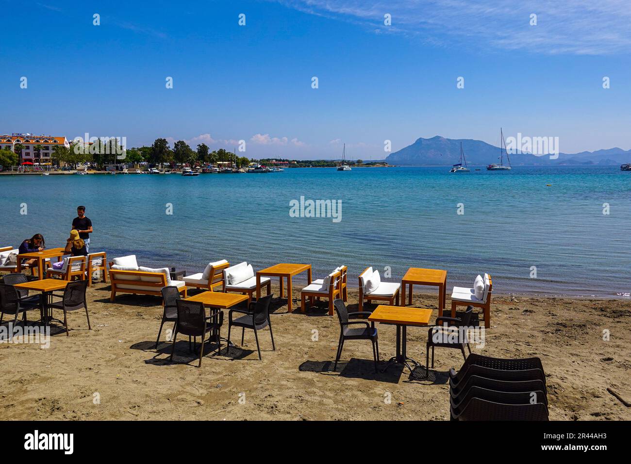 Tempo soleggiato nella popolare destinazione turistica turca di Datca, Costa Turchese, Turchia Foto Stock