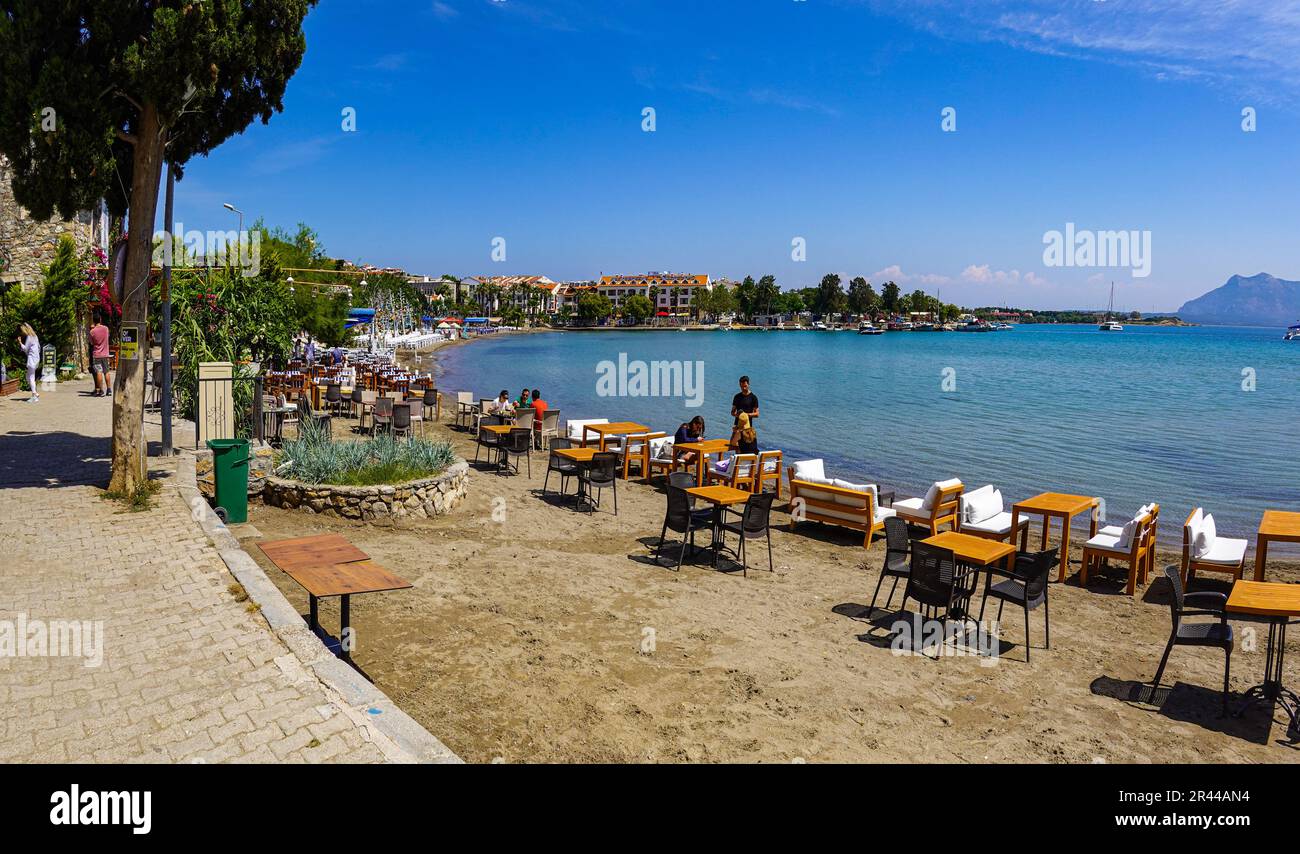 Tempo soleggiato nella popolare destinazione turistica turca di Datca, Costa Turchese, Turchia Foto Stock
