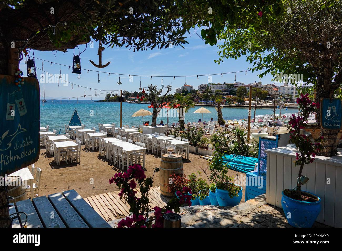 Tempo soleggiato nella popolare destinazione turistica turca di Datca, Costa Turchese, Turchia Foto Stock