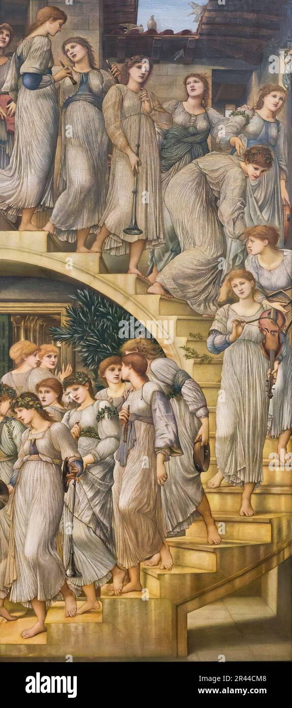 Le scale dorate, Edward Coley Burne-Jones, 1880, Foto Stock