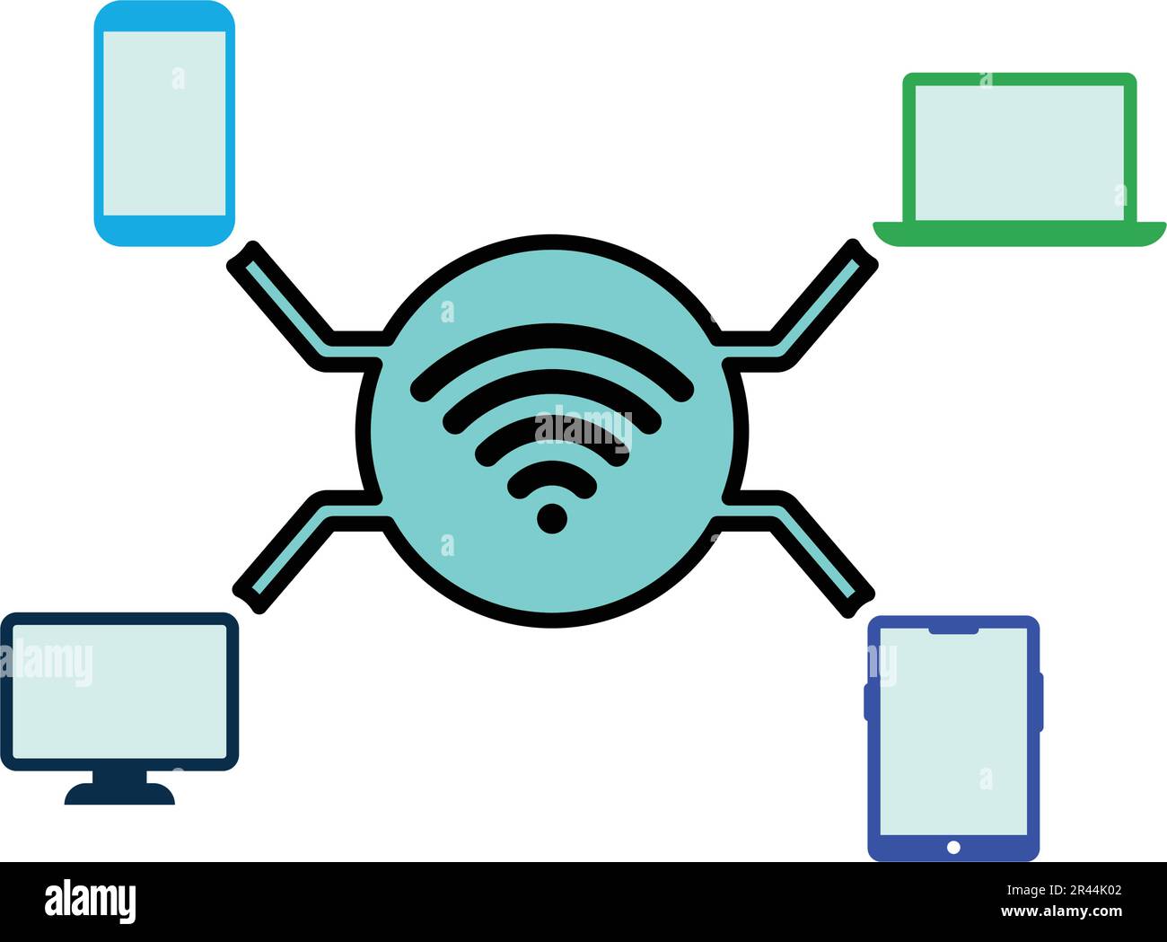 Icona di accesso, rete, provisioning: Ideale per la progettazione e lo sviluppo di siti Web, file stampati e presentazioni, materiali promozionali, Illust Illustrazione Vettoriale