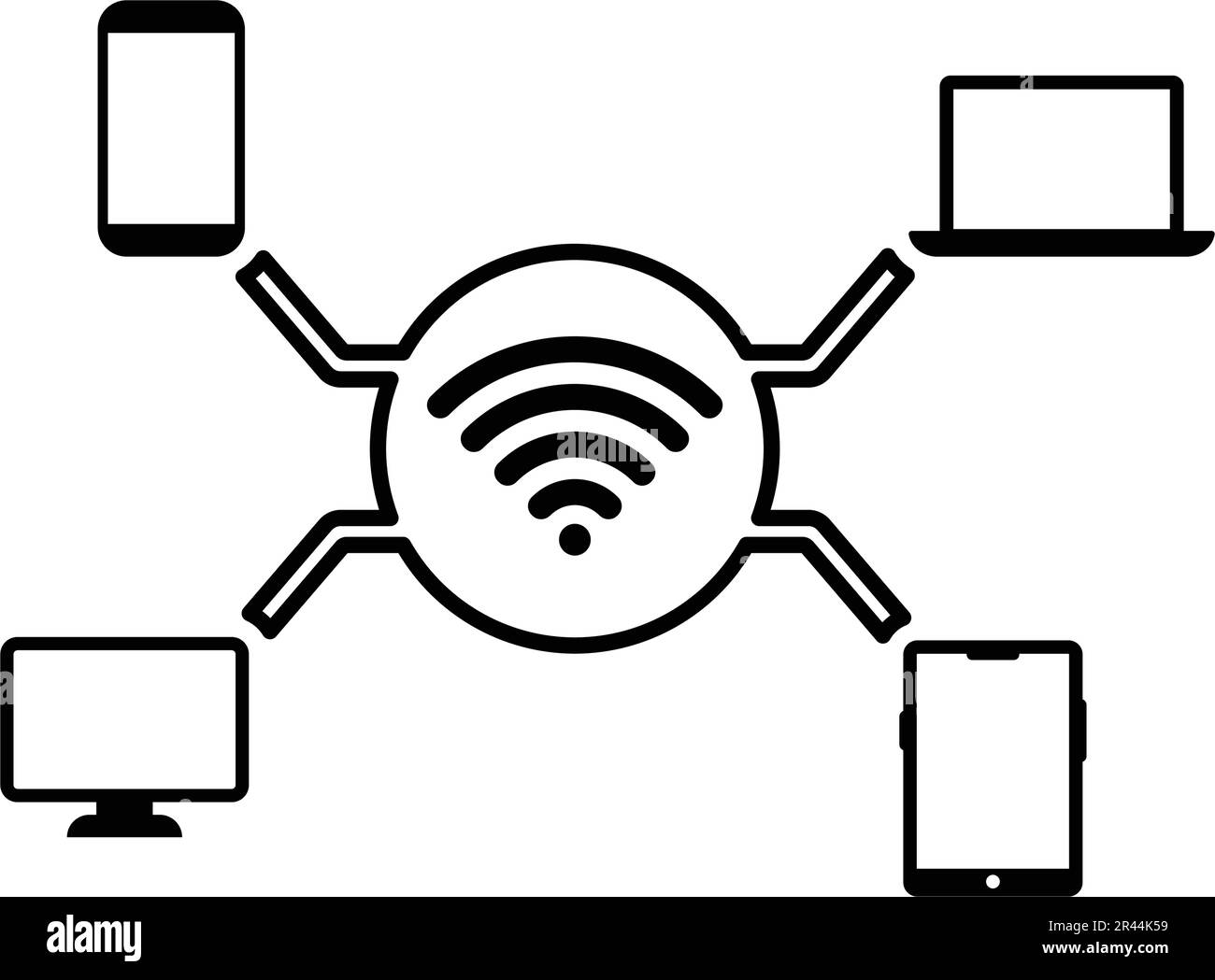 Icona di accesso, rete, provisioning: Ideale per la progettazione e lo sviluppo di siti Web, file stampati e presentazioni, materiali promozionali, Illust Illustrazione Vettoriale