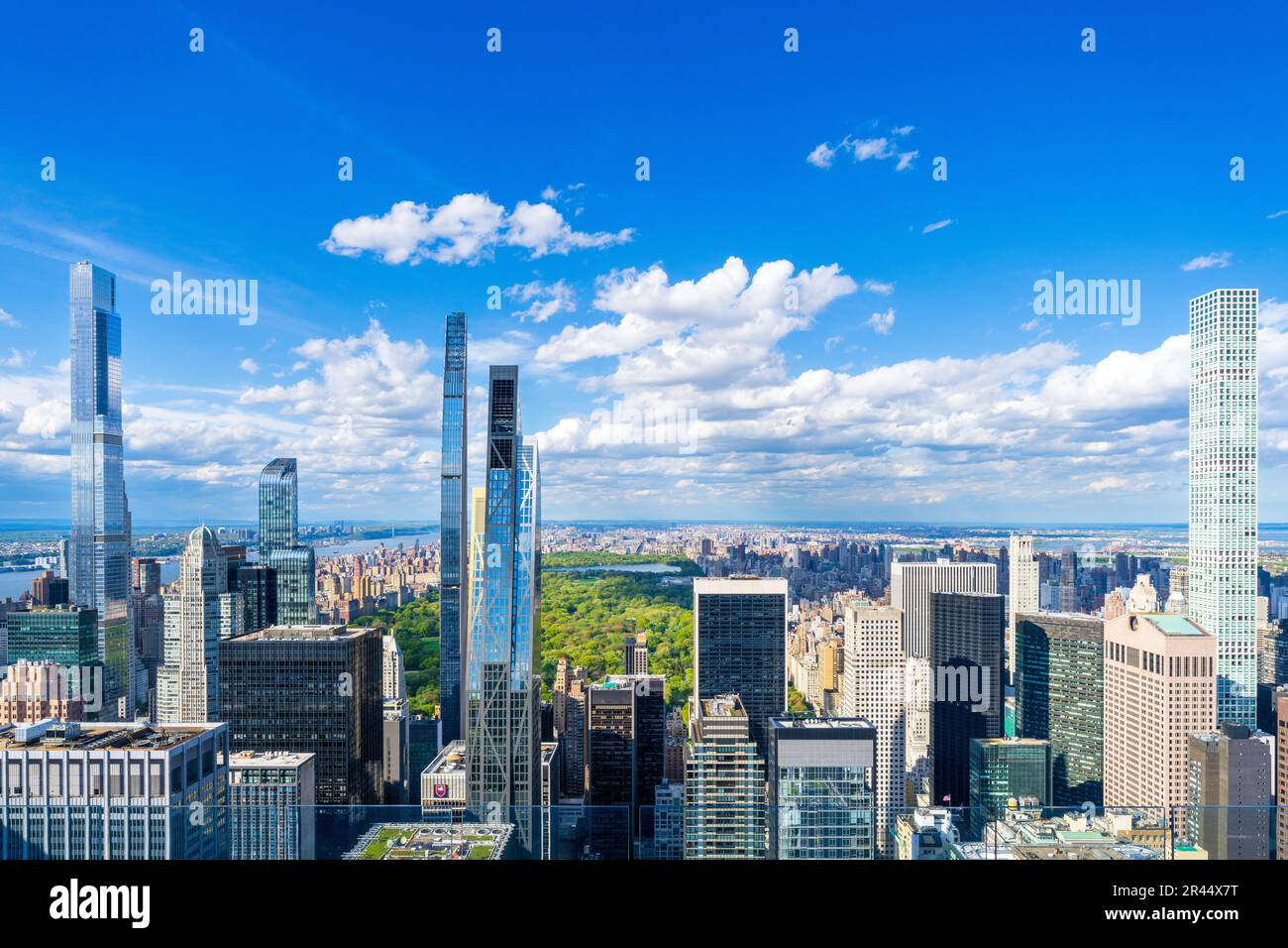 Aerial Central Park, New York City Foto Stock
