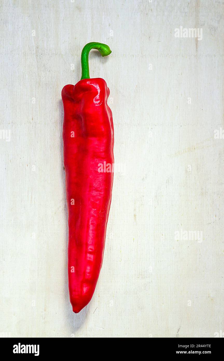 Colori vivaci dei peperoni rossi: Uno splendido scatto in studio per illuminare la tua cucina Foto Stock