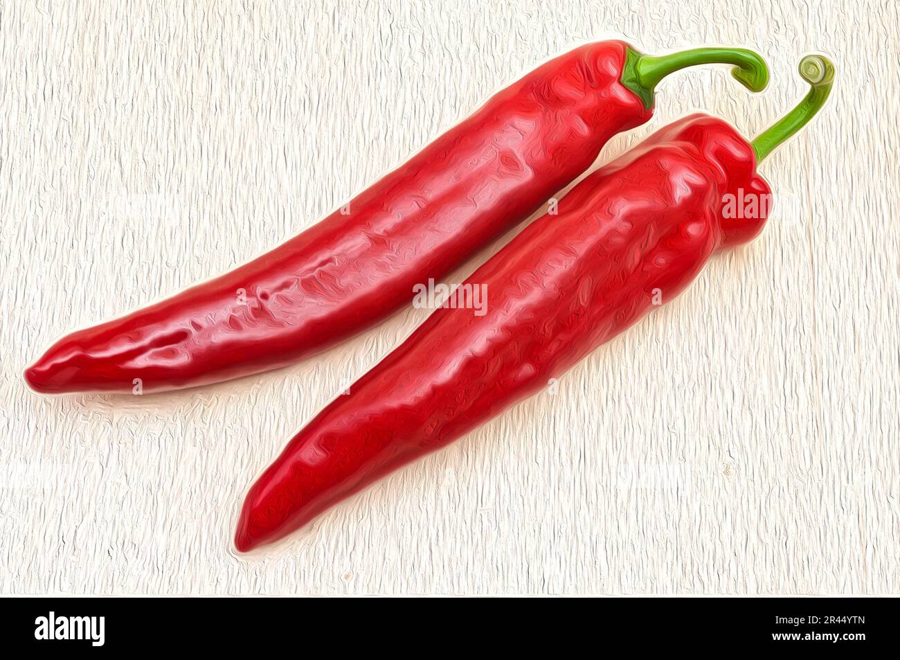 Colori vivaci dei peperoni rossi: Uno splendido scatto in studio per illuminare la tua cucina Foto Stock