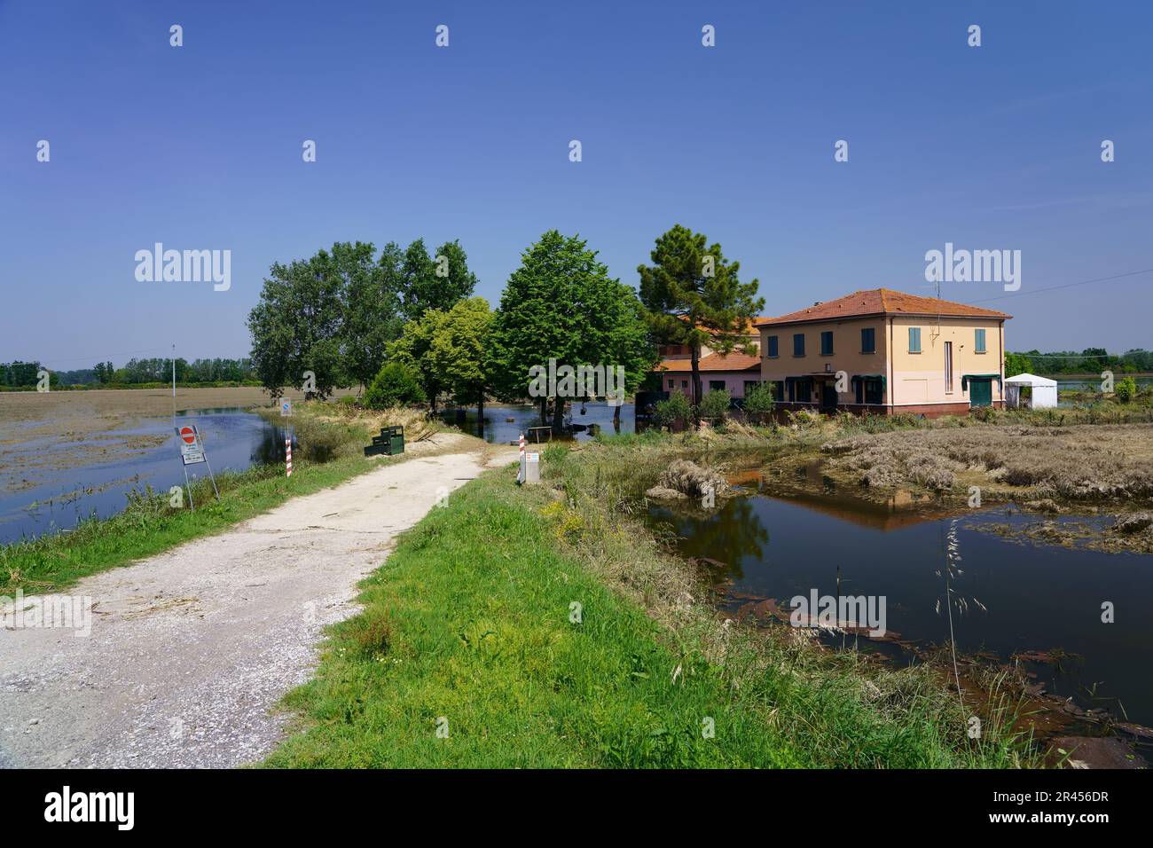 Alluvione a Conselice (Emilia Romagna) Maggio 2023 Foto Stock