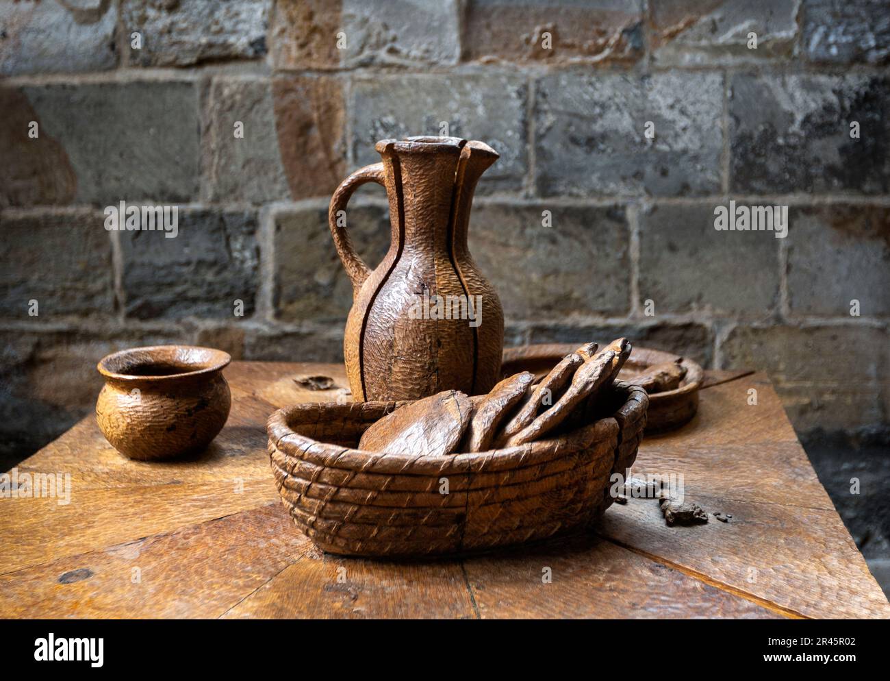 Durham è una città dell'Inghilterra nord-orientale. Foto Stock