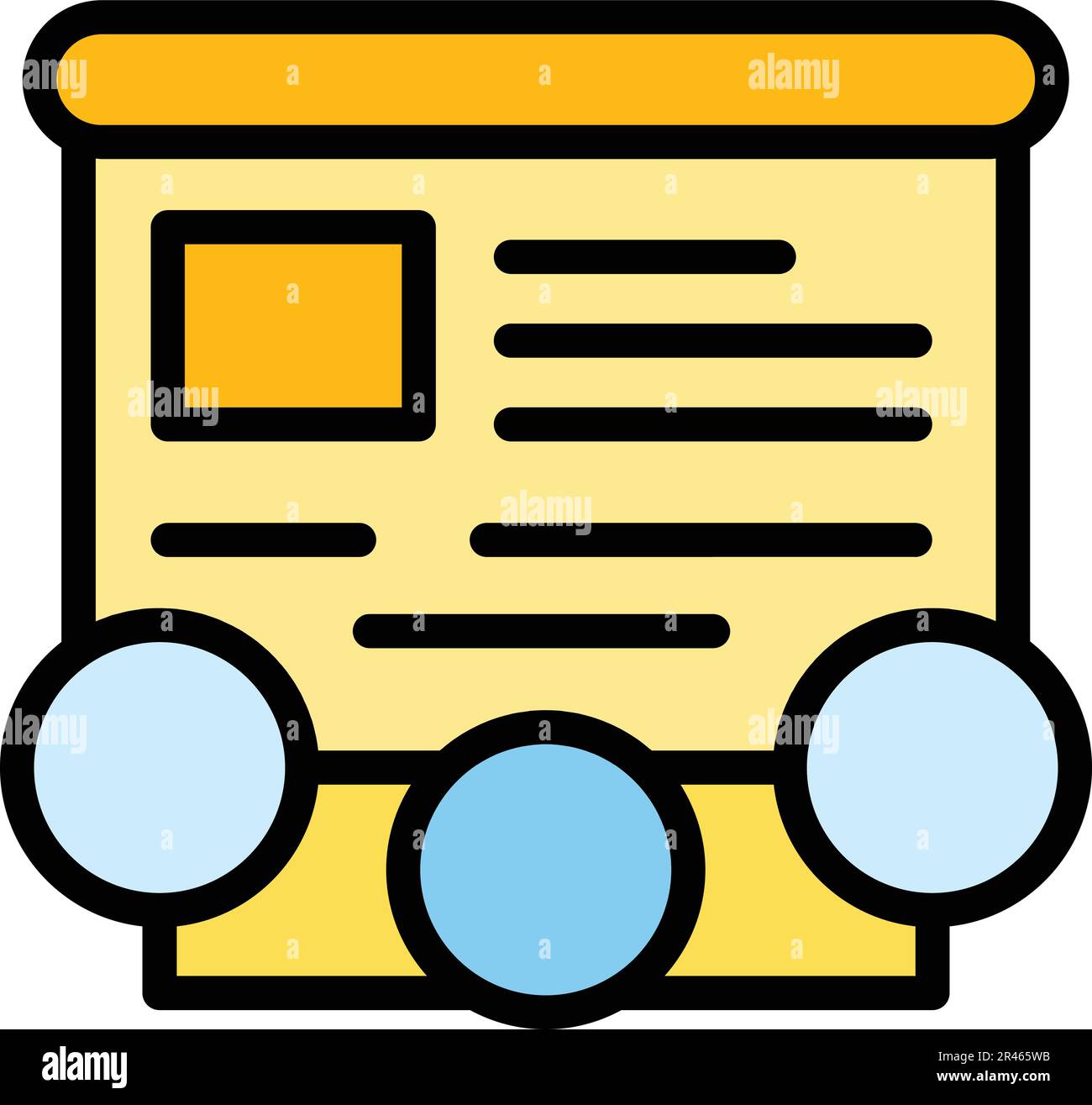 Icona della scuola digitale. Contorno icona vettoriale scuola digitale per web design isolato su sfondo bianco piatto di colore Illustrazione Vettoriale