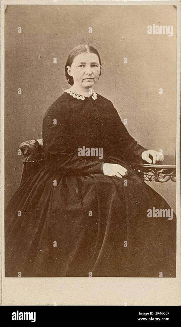 Ulrika Pehrsdatter Brandell (1827-1867) ritratto rivolto a destra Foto Stock