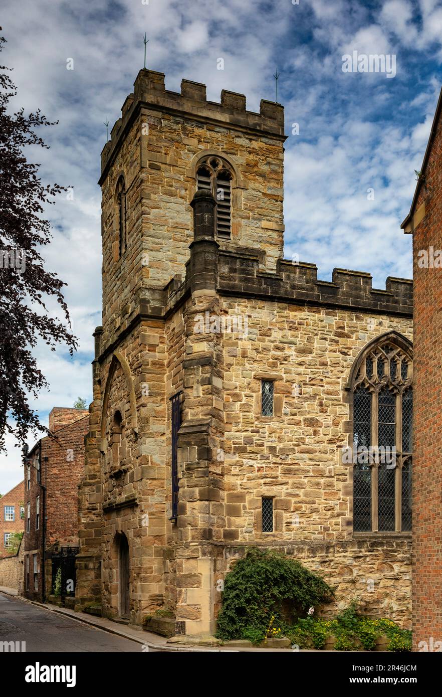 CHIESA DI ST MARY-LE-BOW, a Durham, una città nel nord-est dell'Inghilterra. Foto Stock
