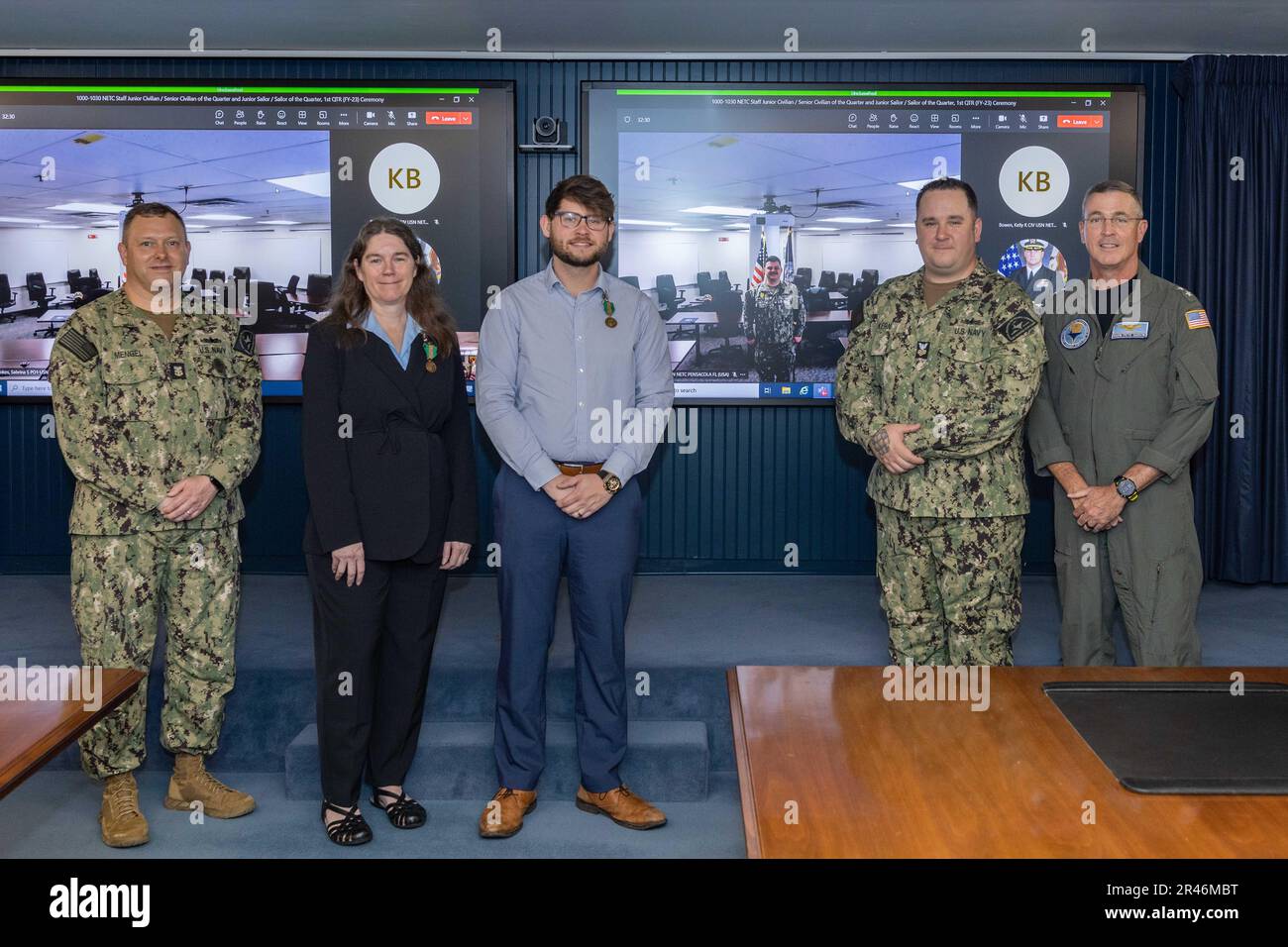 Pete Garvin, lato destro, comandante, Istruzione Navale e comando di addestramento Foto Stock