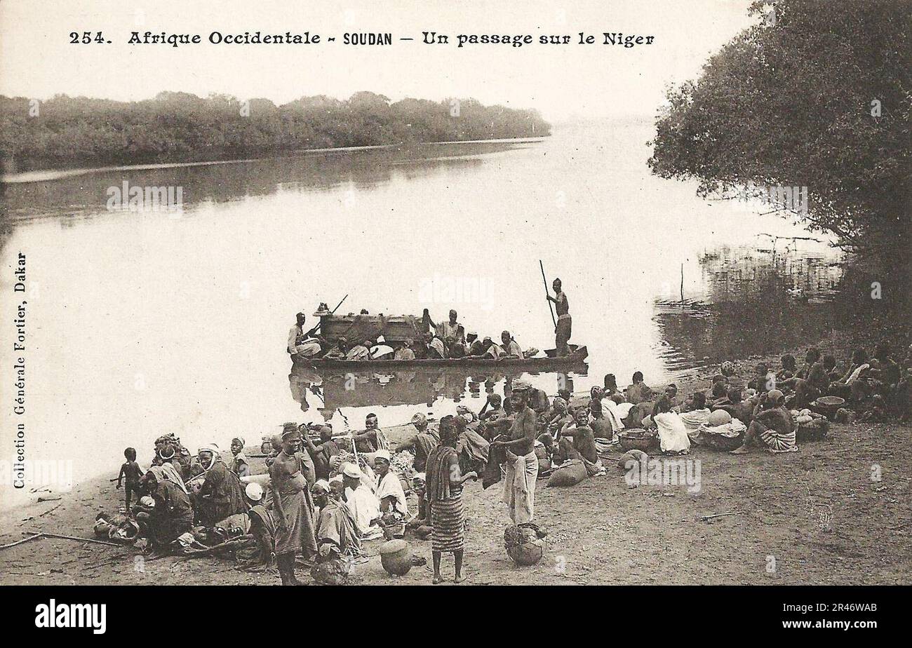 Un Passage sur le Niger (AOF) Foto Stock