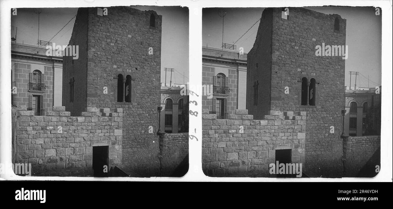 Torre de la casa del Cácador de Montcada Foto Stock