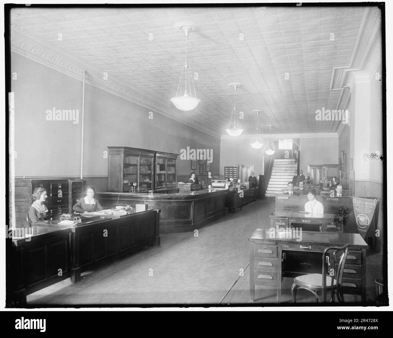 Macchina da scrivere Underwood CO. Foto Stock