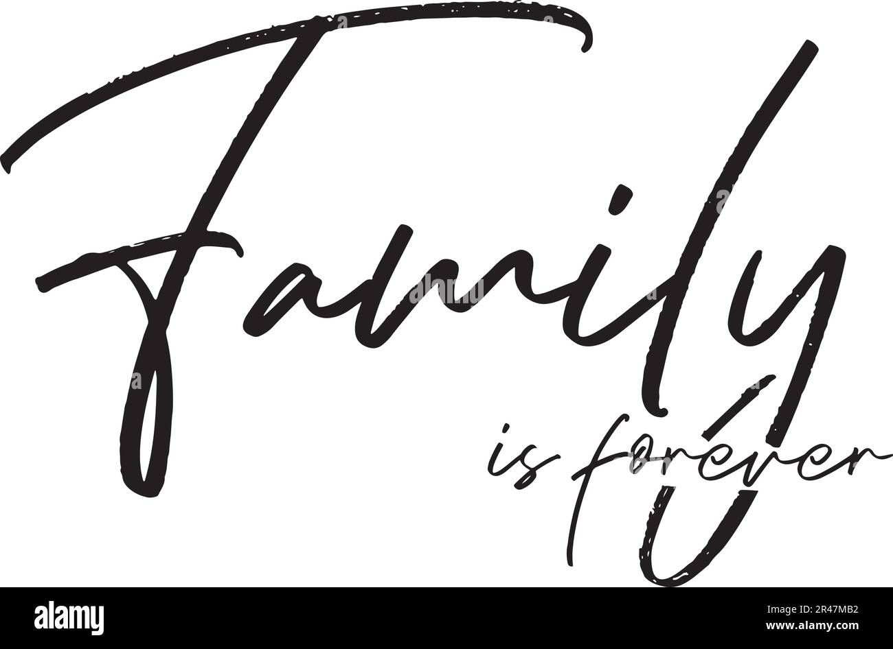 Il file vettoriale "Family is Forever" Tattoo Design idea presenta un concetto significativo e heartwarming. Illustrazione Vettoriale