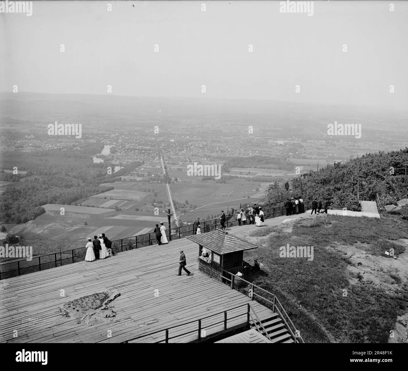 Vista dal Monte Tom, Holyoke, Mass., c1908. Foto Stock