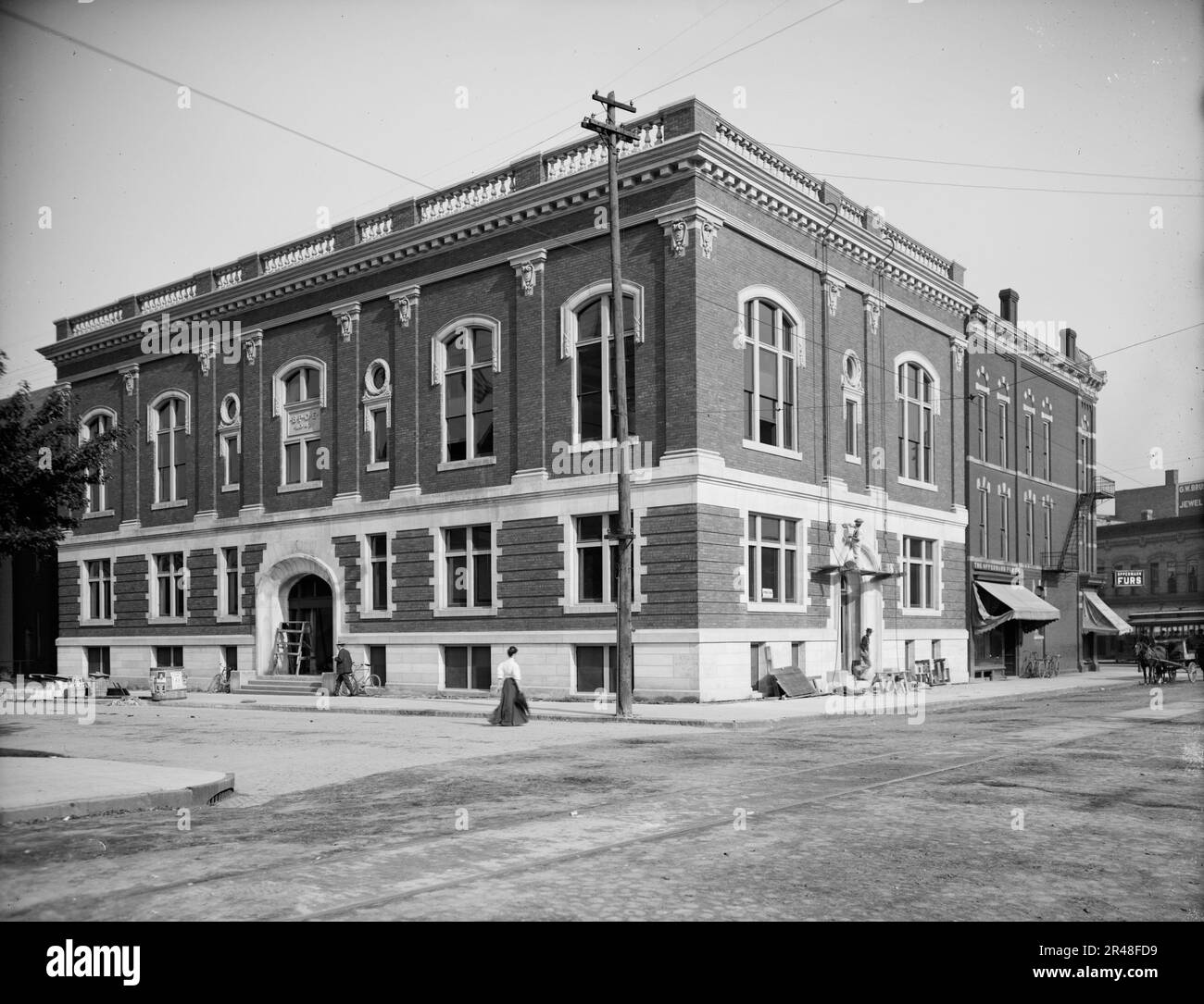 Tempio ELKS, Saginaw, Michigan, tra il 1900 e il 1910. Foto Stock