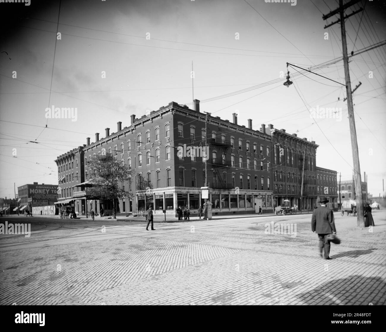 Bancroft House [Hotel], Saginaw, Michigan, tra le 1900 e le 1910. Foto Stock