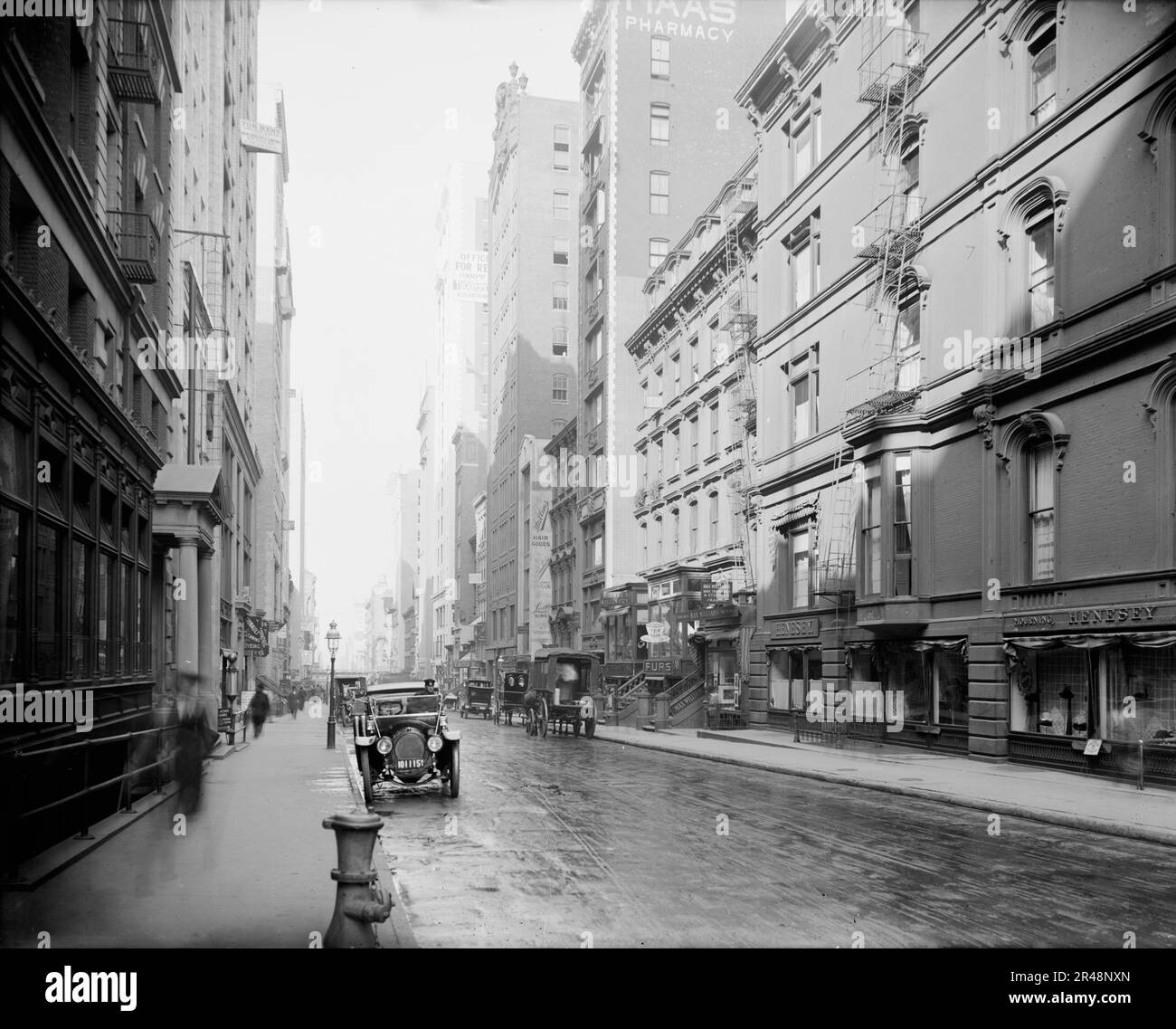 Detroit Publishing Company, trentottesima strada ad ovest dalla Fifth Avenue, New York, N.Y., tra la 1900 e la 1910. Foto Stock