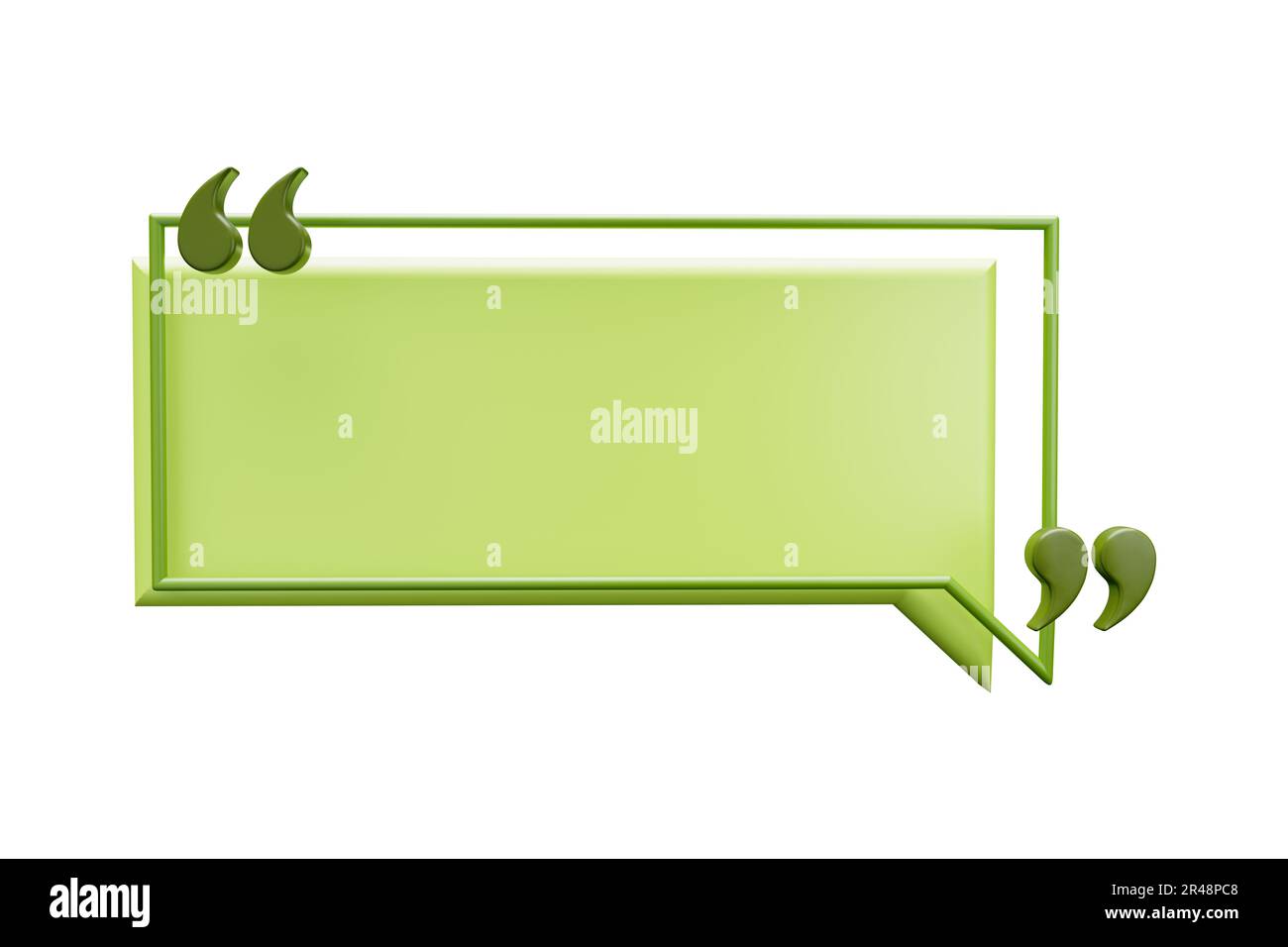 Forma di ameba colorata da utilizzare come base di testo con virgolette Foto Stock