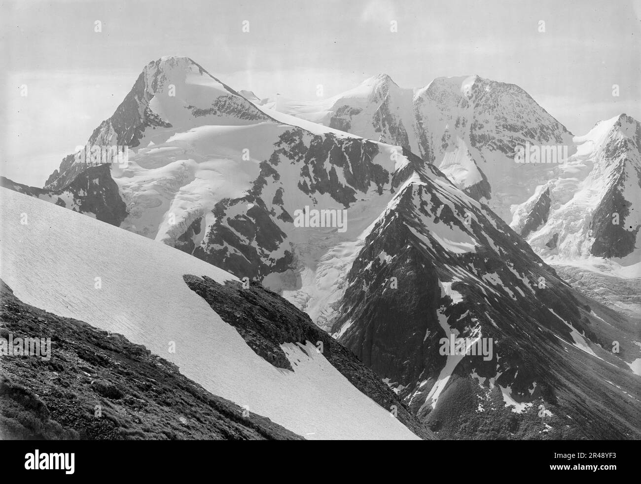 Ghiacciaio di Asulkan da Mount Abbott, Selkirk MTS., British Columbia, tra il 1900 e il 1910. Foto Stock