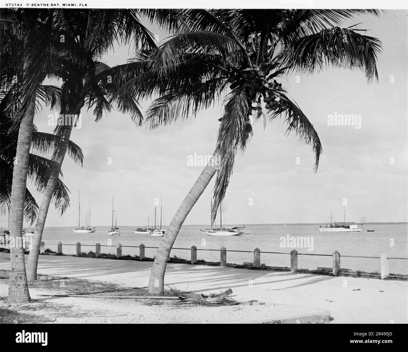 Biscayne Bay, Miami, Florida, c.between 1910 e 1920. Foto Stock