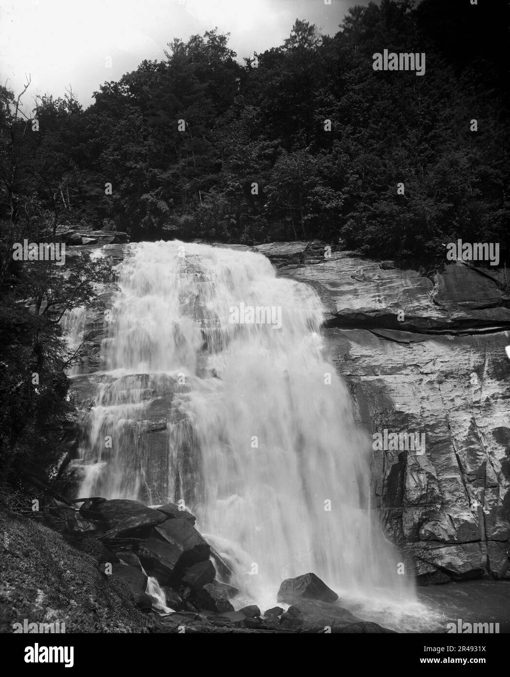 Sapphire, N.C., Horse Pasture Falls, tra il 1890 e il 1906. Foto Stock