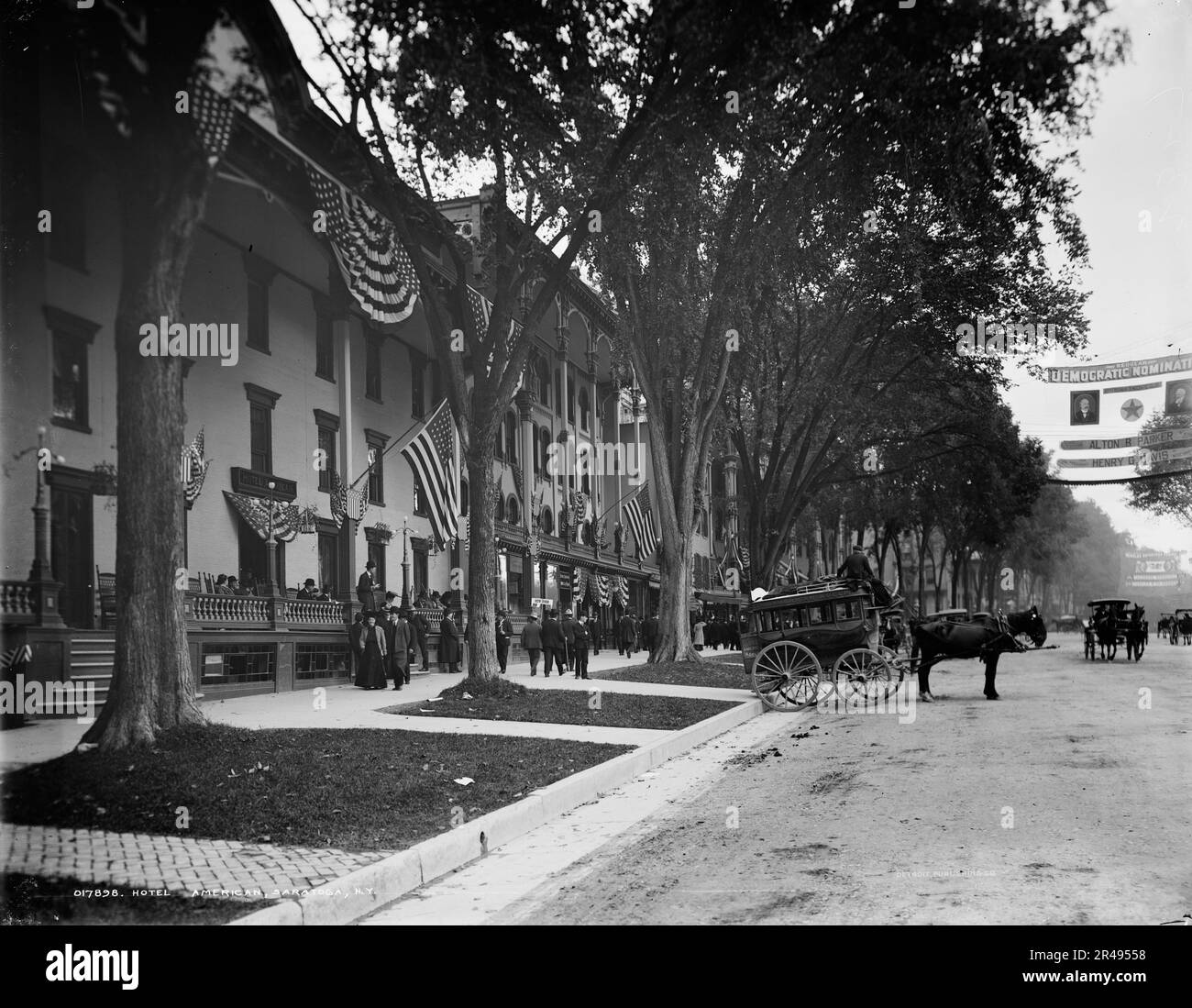 Hotel American, Saratoga, N.Y., 1904. Foto Stock