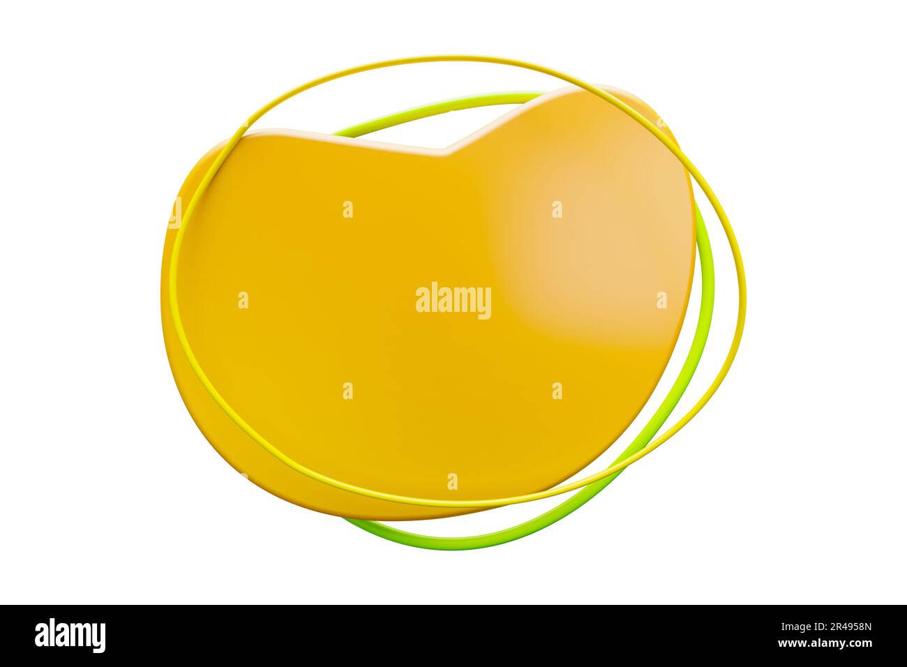 Forma di ameba colorata da utilizzare come base di testo con virgolette Foto Stock