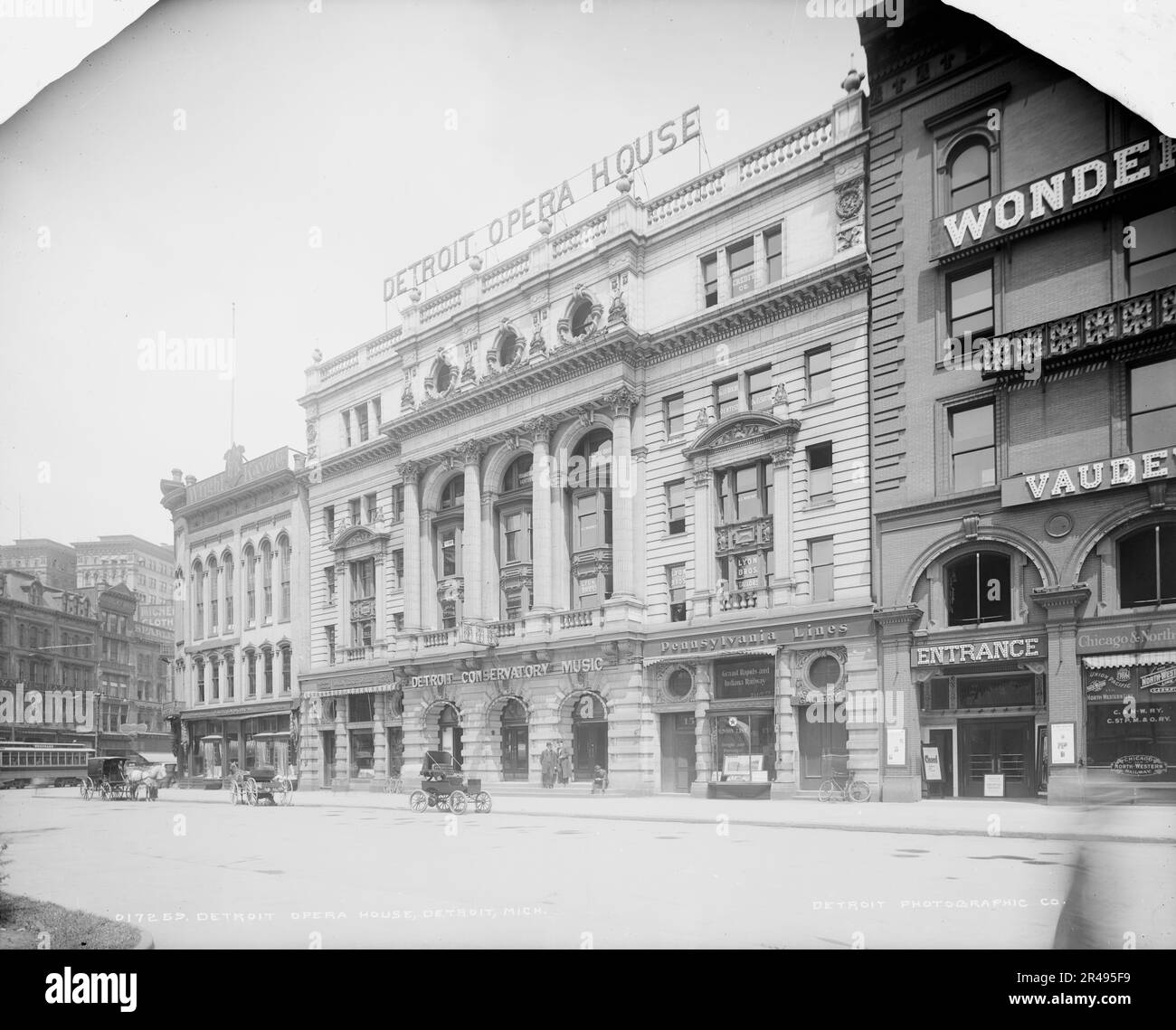 Teatro dell'Opera di Detroit, Detroit, Michigan, tra le 1900:1905 e le 17:00. Foto Stock