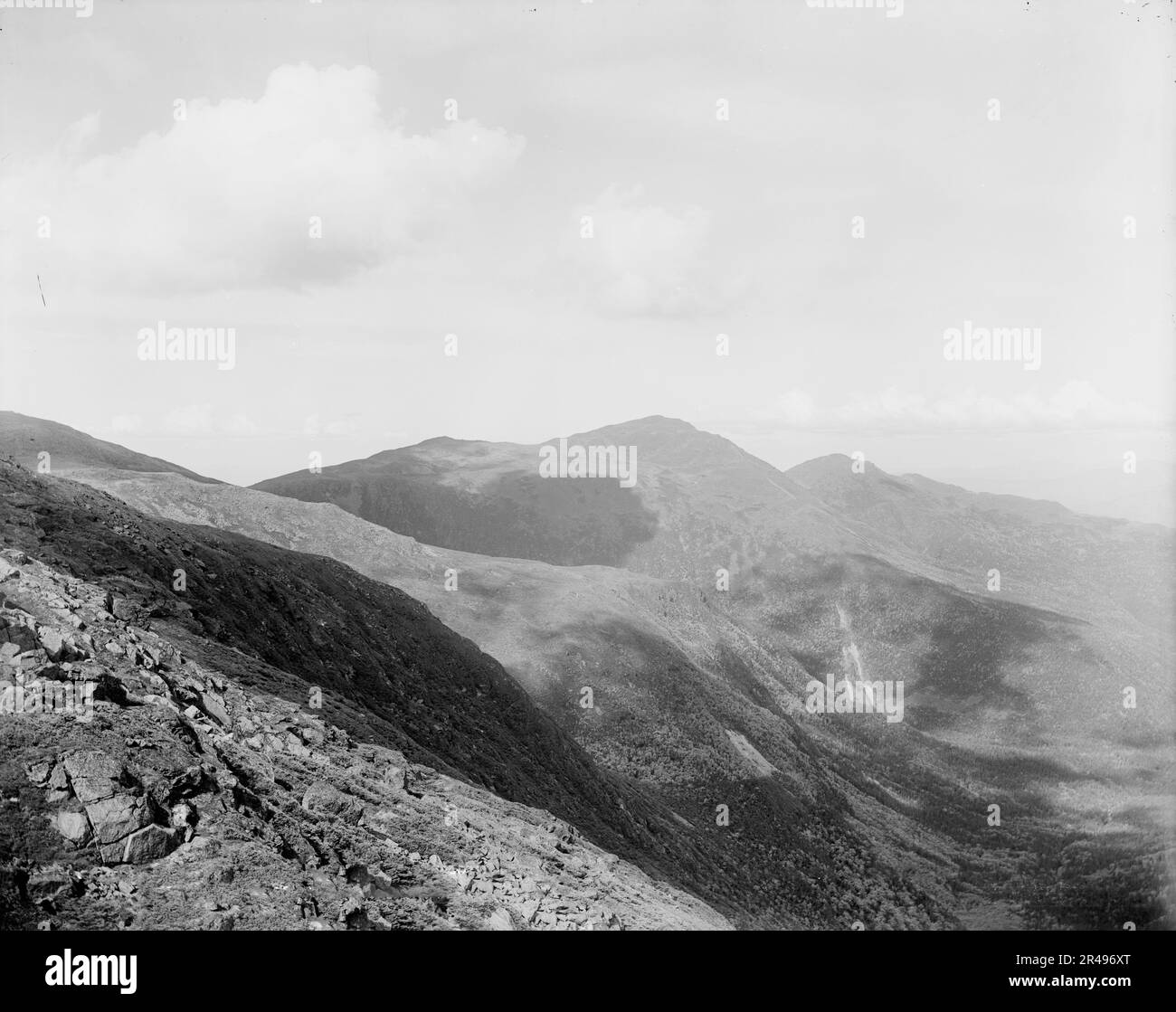 Mt. Adams e Mt. Madison da Mt. Clay, Presidential Range, White Mountains, tra il 1900 e il 1906. Foto Stock