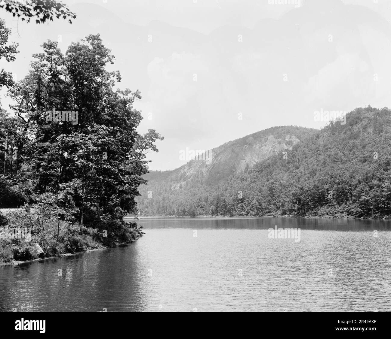 Lower End of Lake Fairfield, Sapphire, N.C., tra il 1900 e il 1906. Foto Stock