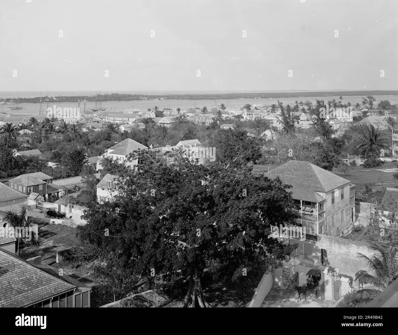 Nassau dalla Royal Victoria, Bahama Islands, W.I., tra il 1900 e il 1906. Foto Stock