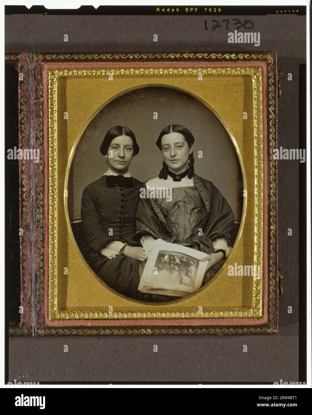 Emily Everett Abbot [1829-1888] e Mary Susan Everett Abbot [1832-1871], ca. 1852. Foto Stock