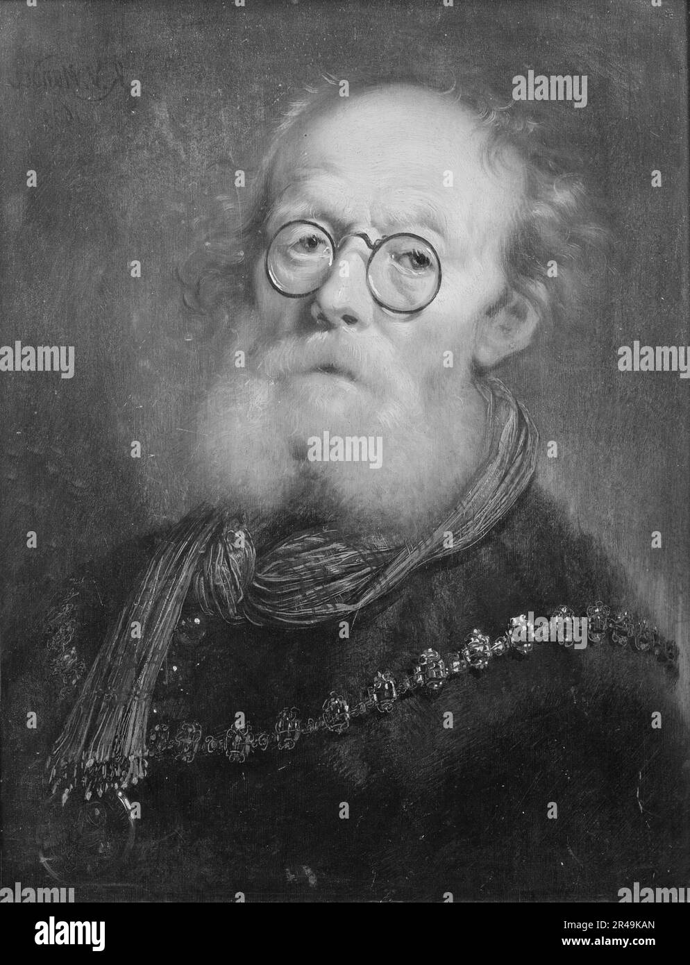 Un vecchio. Allegoria della vista, 1639. Foto Stock