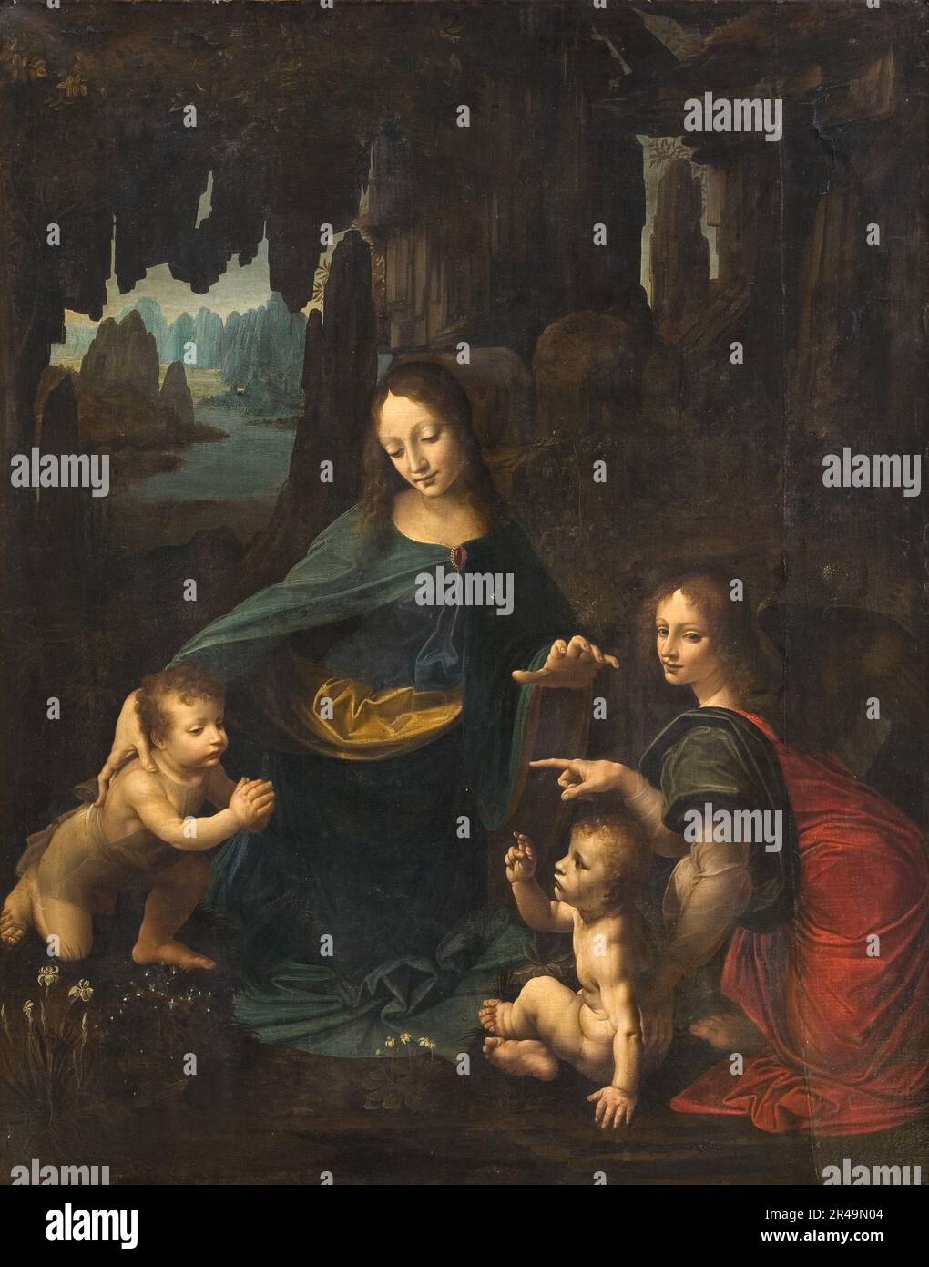 La Vergine delle rocce, 1601-1700. Foto Stock