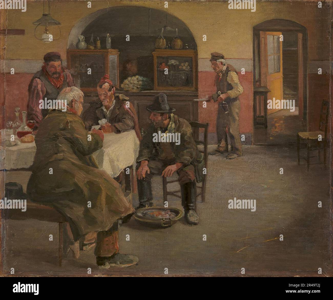 La pensione a Sora, 1883. Foto Stock