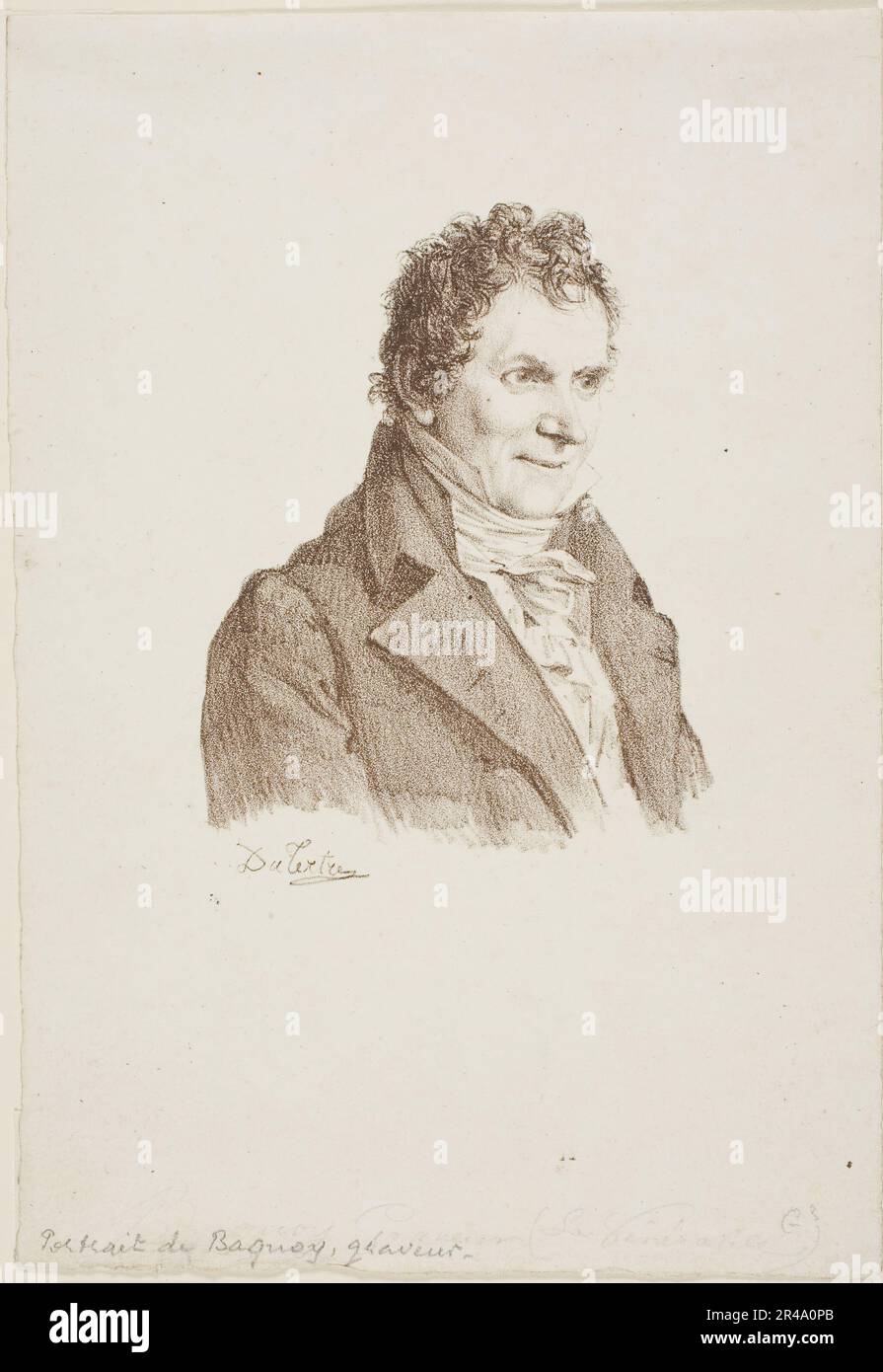 Ritratto dell'incisore Baquoy, 1820. Foto Stock