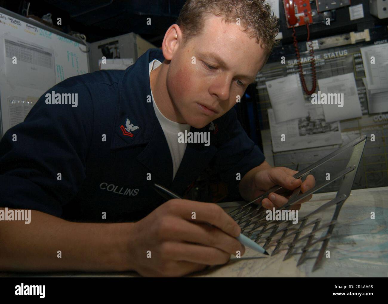 US Navy Aviation Warfare Systems Operator Foto Stock