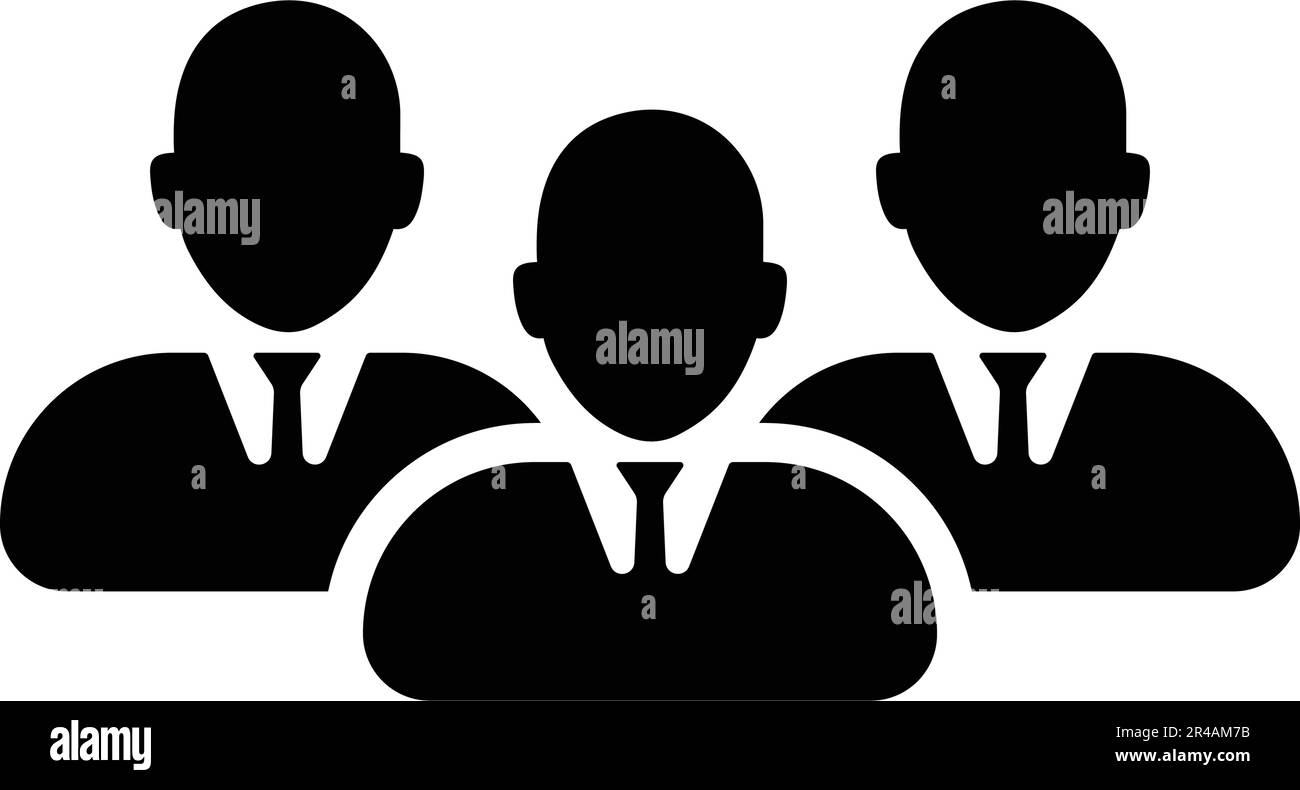 Dipendente, icona del gruppo. da utilizzare per la progettazione e lo sviluppo di siti web, scopi commerciali, supporti di stampa, web o qualsiasi tipo di attività di progettazione. Illustrazione Vettoriale