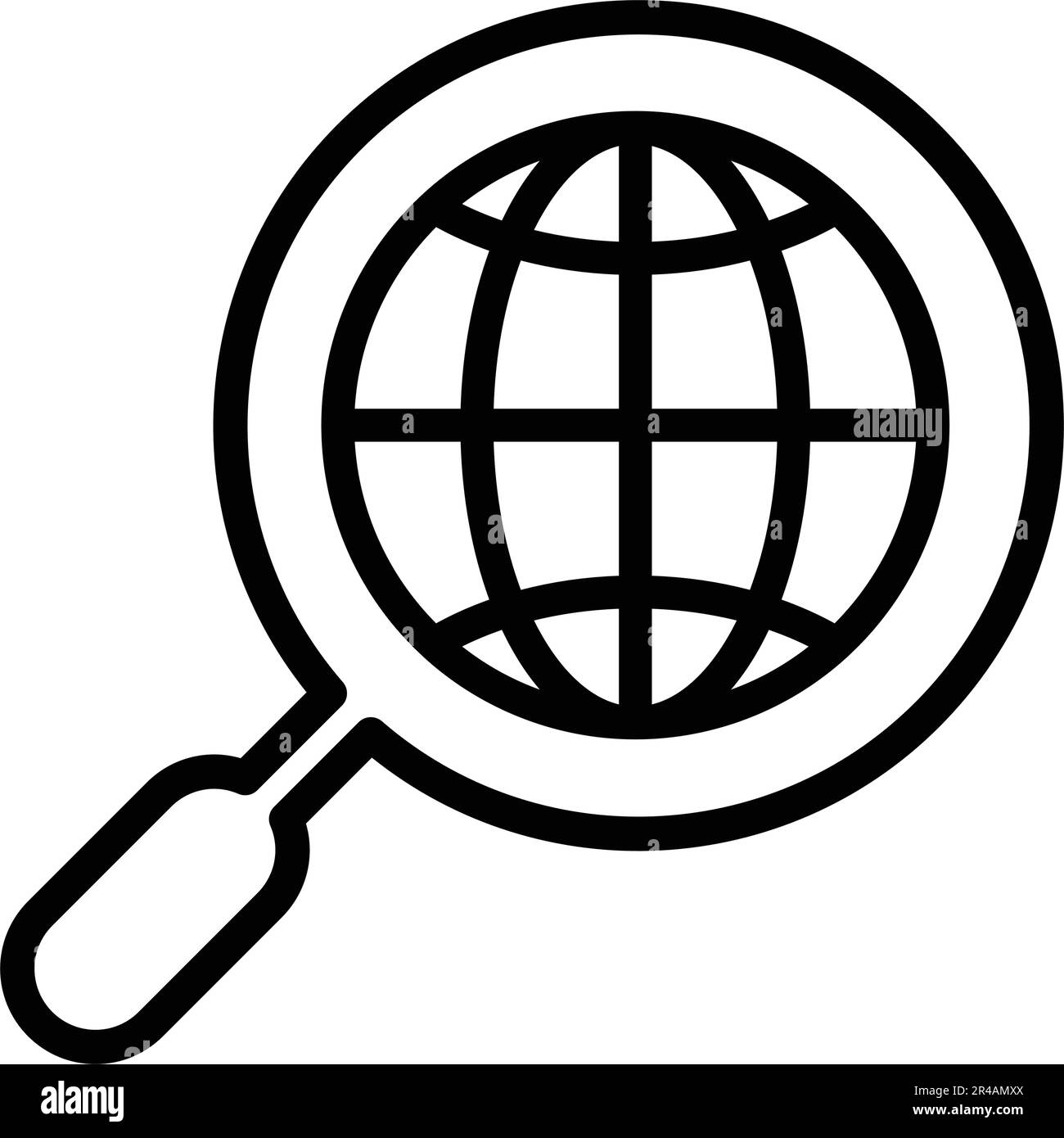 SEO, mondo, browser, icona di ricerca - bellissimo disegno vettoriale. Ideale per Web, supporti di stampa, design online, uso commerciale o qualsiasi tipo di design proj Illustrazione Vettoriale