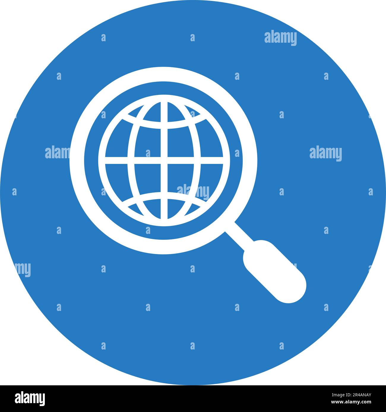 SEO, mondo, browser, icona di ricerca - bellissimo disegno vettoriale. Ideale per Web, supporti di stampa, design online, uso commerciale o qualsiasi tipo di design proj Illustrazione Vettoriale