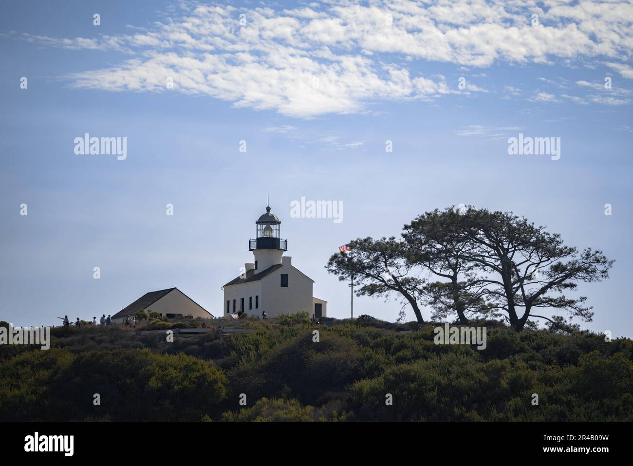 Il faro di Old Point Loma a San Diego Foto Stock