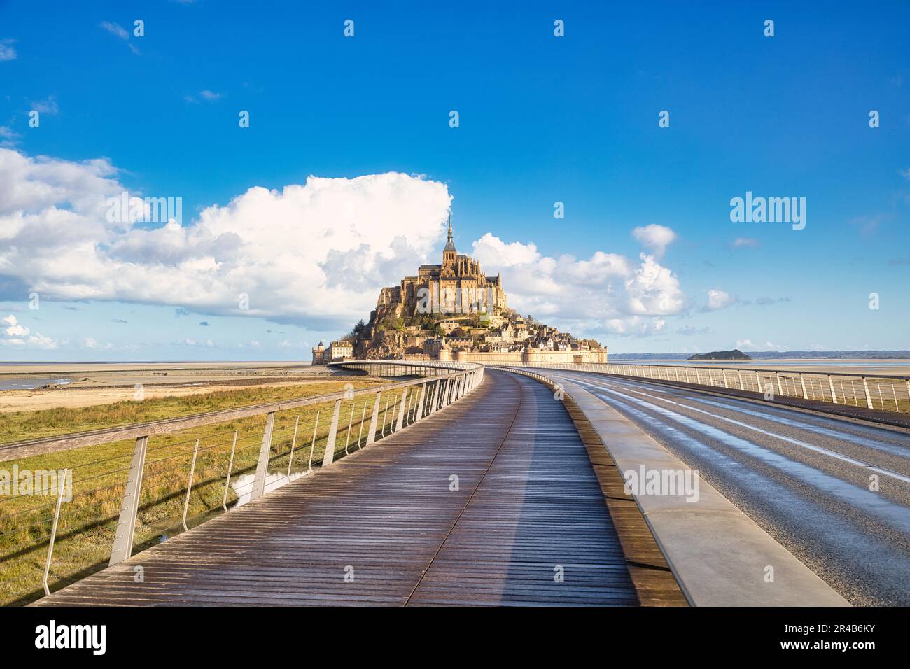 Abbazia di Mont-Saint-Michel, le Mont-Saint-Michel, Normandia, Francia Foto Stock