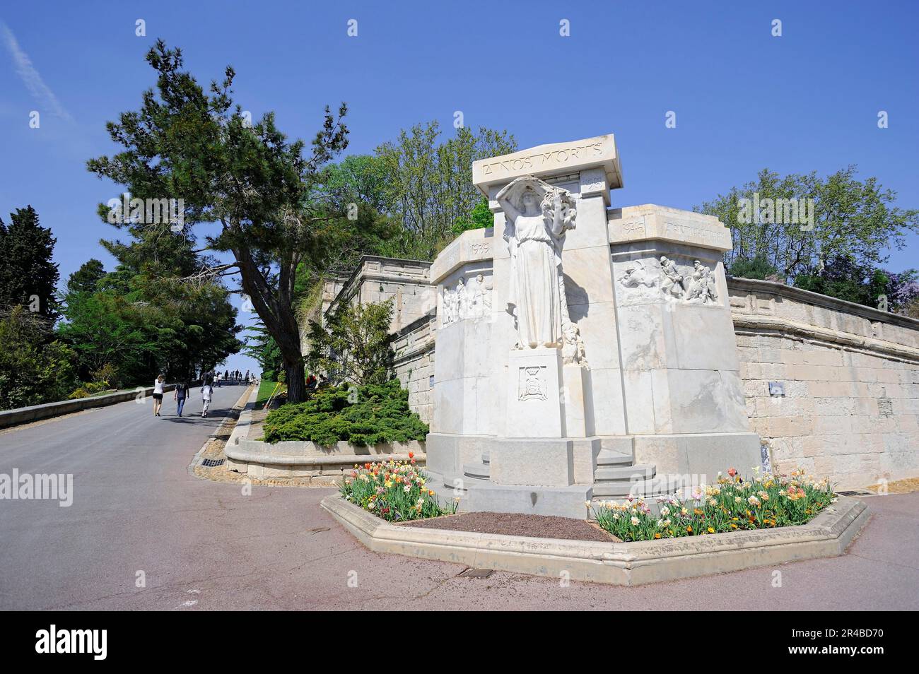 Parco le Rocher des Doms, Avignone, Vaucluse, Provenza-Alpi-Costa Azzurra, Sud della Francia Foto Stock