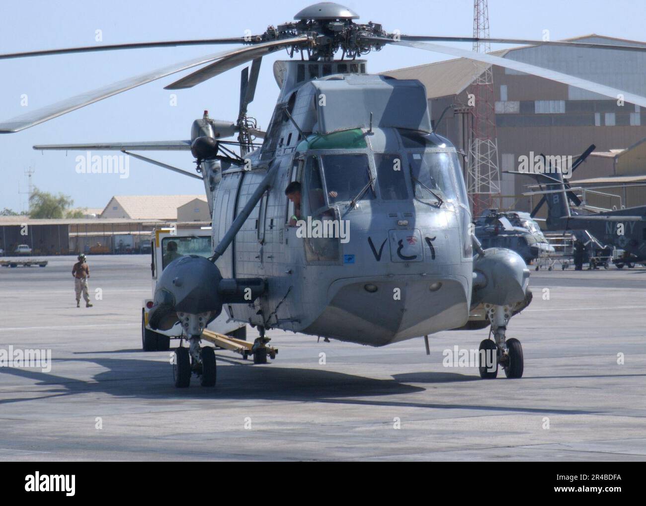 US Navy la Marina sta ritirando l'H-3, noto negli Stati Uniti Naval Forces Central Command (NAVCENT) area di responsabilità come le anatre del deserto. Foto Stock